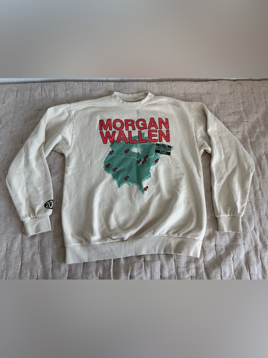 Morgan Wallen Other - Morgan Wallen I'm The Problem Tour 2025 Sweatshirt Cream Size Large